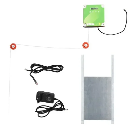 "Automatische kippendeur, complete set met schuifdeur 43 x 40 cm image"