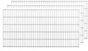 Set dubbelstaafmatten, antraciet, 3 stuks, 83 cm x 200 cm per stuk