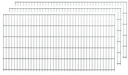 Set dubbelstaafmatten groen 3 stuks à 83 x 200 cm