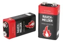 Alkaline 9 V batterij voor rookmelder - 6 stuks