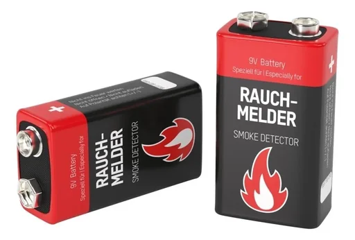 "Alkaline 9 V batterij voor rookmelder - 6 stuks image"