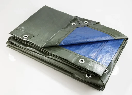"Afdekzeil, groen/blauw, super sterk, 250 g/m², 4 x 6 m image"