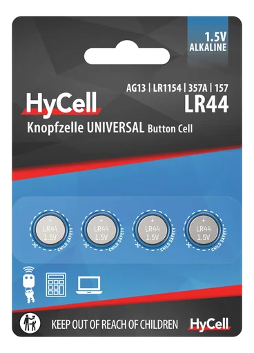 "Alkaline knoopcellen LR44 / LR1154 / AG13 image"