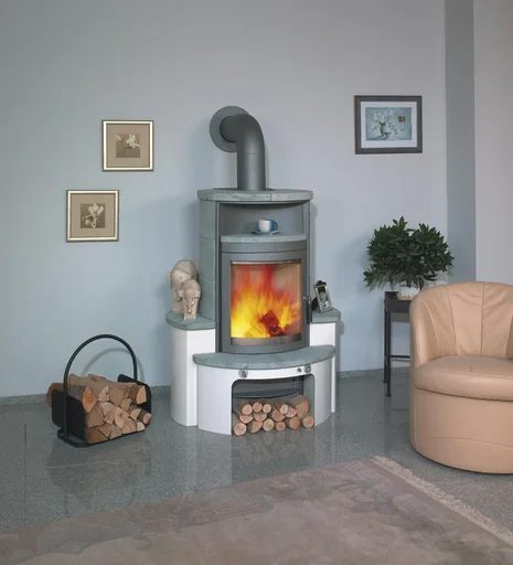 "Wood-burning stove - Avenso continuous-burning stove - jola-brown/stone image"