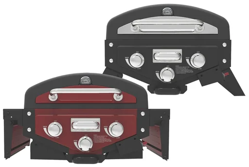"Table gas grill smoker "DALLAS" black image"