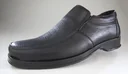 Leather slippers Air Comfort, color black, size 44