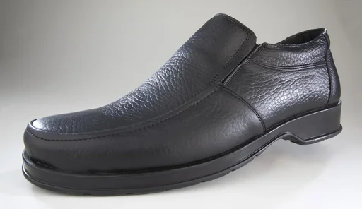 "Leather slippers Air Comfort, color black, size 44 image"
