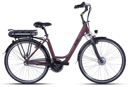"Unisex City E-Bike 28 inches, frame size 50 cm, 7-speed hub gear, Metropolitan Joy 2.0, red, 10Ah image"