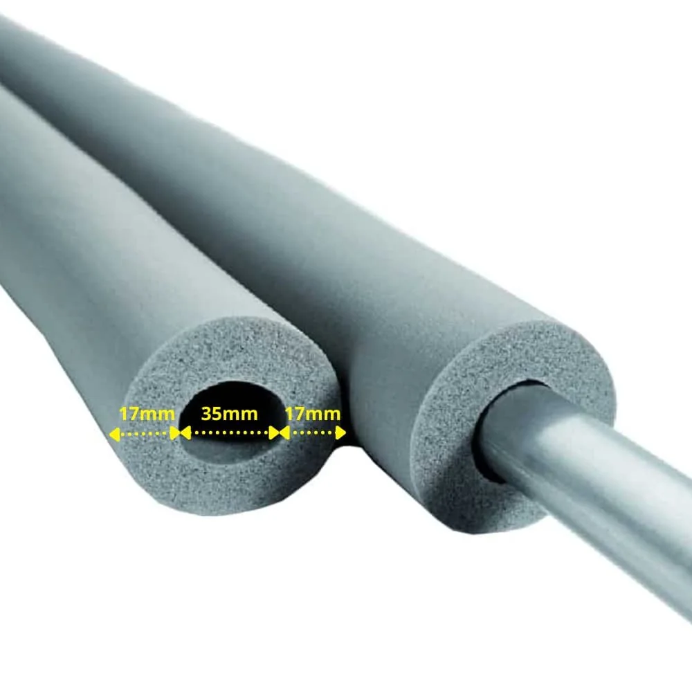 "Rubber buisisolatie 35 mm - 2 Meter | Leidingisolatie image"
