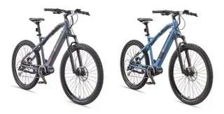 "Unisex Alu MTB E-Bike 27.5 inch, 8-speed derailleur, grey, entry-level M925 hardtail image"