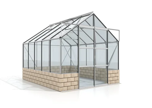 "Greenhouse Cassandra 11500 ESG 3 mm, color black including base Siola, color anthracite image"