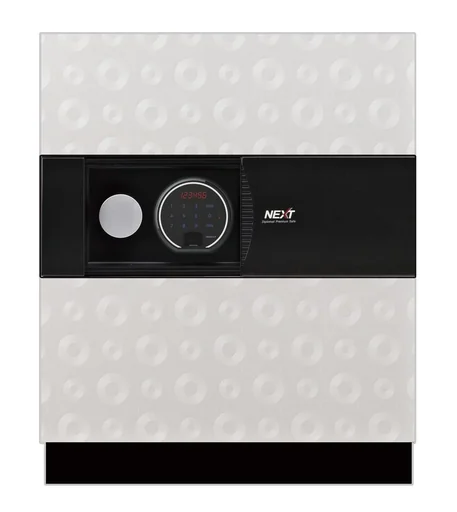 "NEXT document protection safe, external dimensions 580 x 500 x 545 mm, white image"