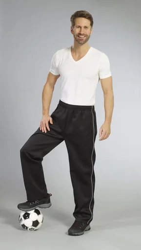 "Casual trousers, color black, size 2XL image"