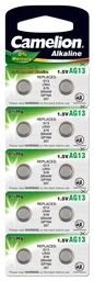 Alkalineknoopcel AG0/LR63, 1,5 Volt, 0%HG - 10 stuks