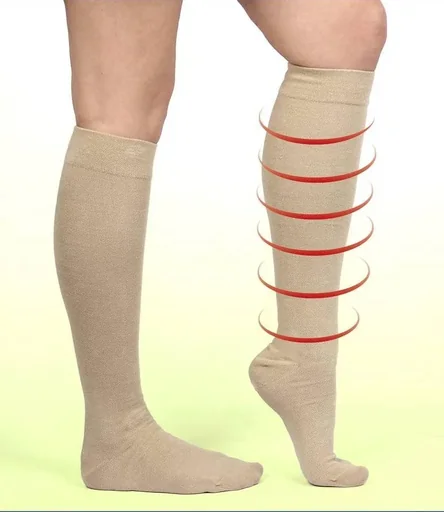 "Energy LYCRA support knee socks, beige, size 39 - 42, 1 pair image"