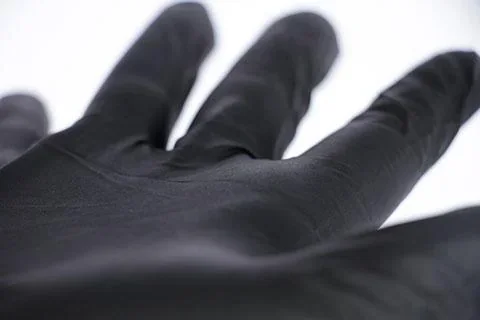 "Nitrile gloves, 50 pieces, size XXL, black image"
