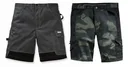 Work and leisure shorts, anthracite/black, with reflective stripes, size 2XL