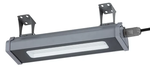 "LED HighBay in linear form offers 50 W, 6200 lm, 5000 K (neutral white) and IP65 protection image"