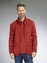 Cardigan with zipper, color red/melange, size L