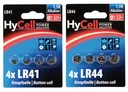 Alkaline button cells LR41 / V3GA / 192 - 4 pieces