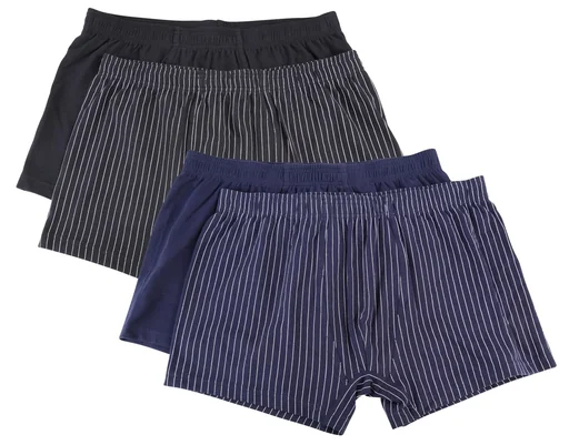 "Boxer shorts in a double pack, color navy/navy striped, size 3XL image"