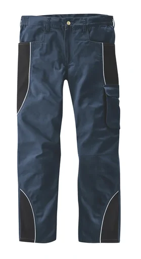 "Trousers with reflective piping, color navy/black, size 56 image"
