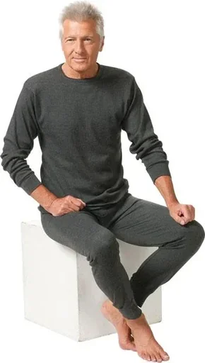 "Thermal undershirt, long-sleeved, anthracite, size M image"