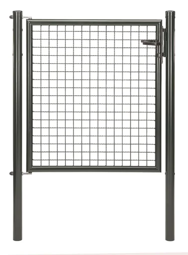 "Corrugated mesh single gate, anthracite metallic, width 125 cm, height 125 cm image"