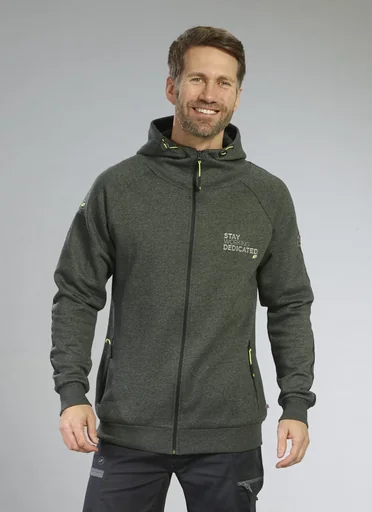 "Hooded sweatshirt, green/black, size 2XL image"