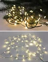 LED light chain with 400 warm white LEDs