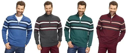 "Striped sweater, color port, size 3XL image"