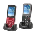 Large button mobile phone Joy II in red