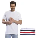 T-shirt with round neck, color silver gray size 2XL