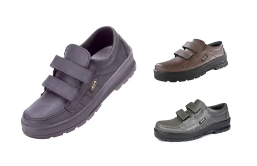 "Leisure and hiking shoe with Velcro fastener, color brown, size 40 image"
