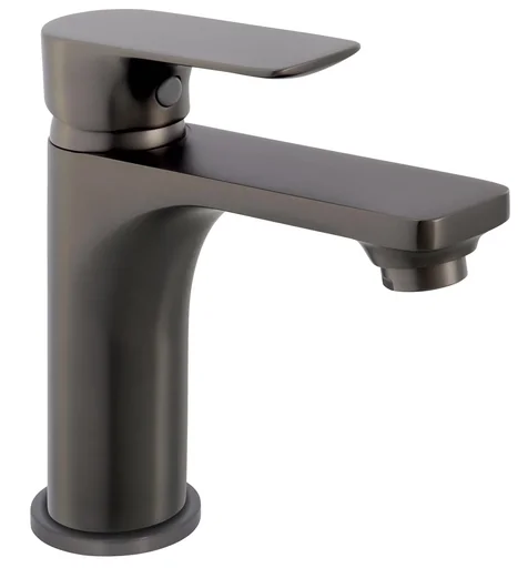 "NOIR single-lever basin mixer, graphite image"