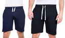 Cotton jersey shorts, black, size M