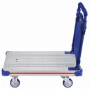 Aluminium push handle trolley, loading area 705 x 440 mm, load capacity 200 kg
