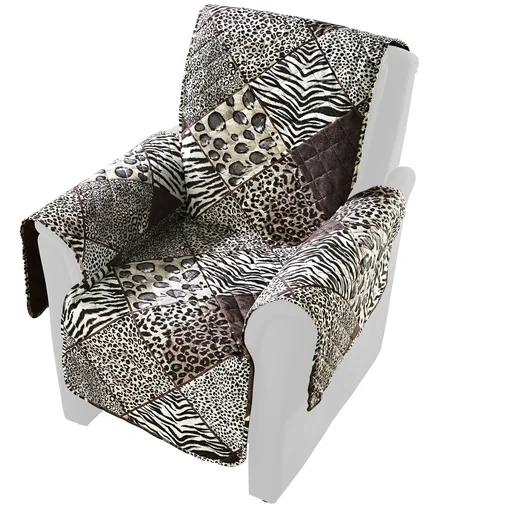 "Reversible armchair protector, slipcover "Safari" image"