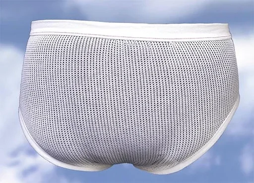 "Briefs, mesh look, white, size 6 image"