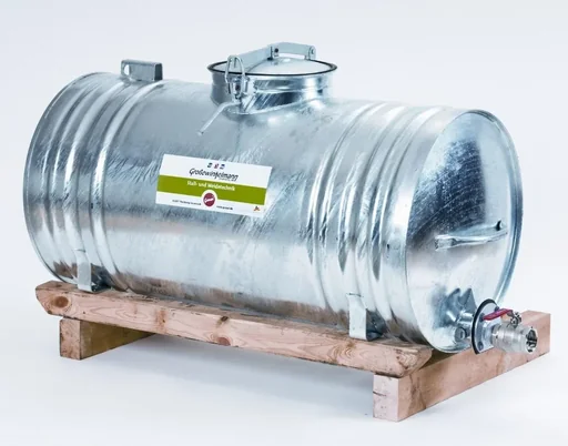 "Water barrel, 600 l with wooden skids image"