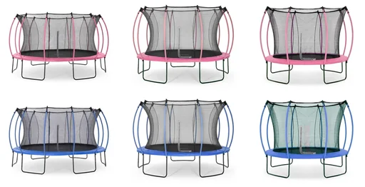 "Springsafe Trampoline Colours 305 cm with safety net, outdoor trampoline, diameter 305 cm, round, pink image"