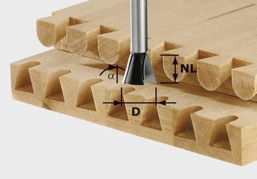 "Dovetail cutter HW D20 / 17 / 15 degrees o.R. image"