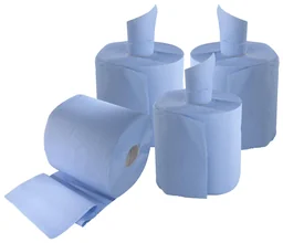 Blauwe poetsrollen, 2 stuks