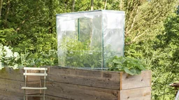 Rechthoekige afdekking voor verhoogde plantenbak S, 88 x 55 x 105 cm, werkhoogte 80-90 cm