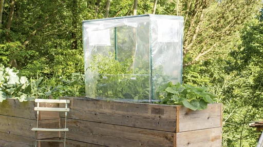 "Raised bed cover square S, 88 x 55 x 105 cm, installation height 80-90 cm image"