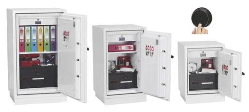 "Data Combi data protection safe, external dimensions 1145 x 655 x 560 mm, with fingerprint lock image"