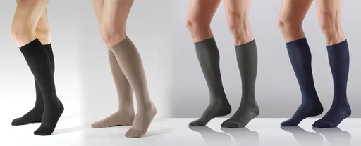 "Support stockings, cotton, 2 pairs, size L (41-43), black image"