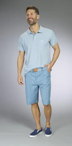"Printed shorts, color aqua, size 3XL image"