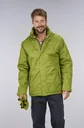 Functional jacket color green, breathable, windproof and water-repellent, size M