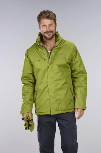 "Functional jacket color green, breathable, windproof and water-repellent, size M image"